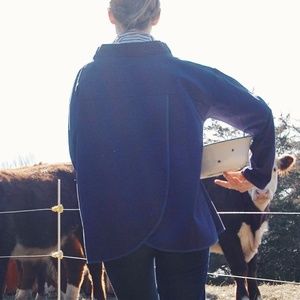 Gamine Piscine Smock in Black Overdyed Cotton